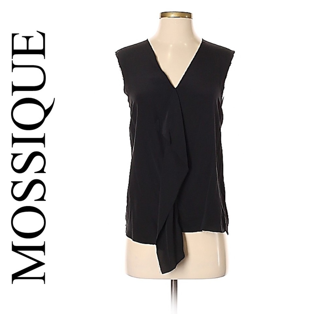 NWT MOSSIQUE SILK WATERFALL SLEEVELESS TOP 🌸